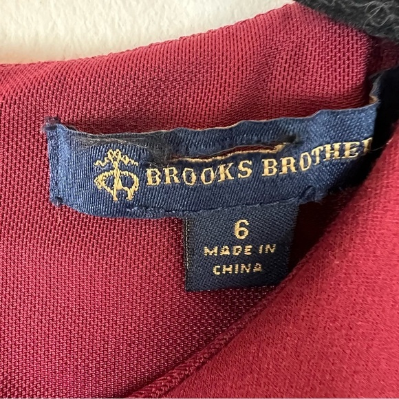 Brooks Brothers Red Ponte Knit Short Sleeve Sheath Dress Size 6 - Picture 2 of 5